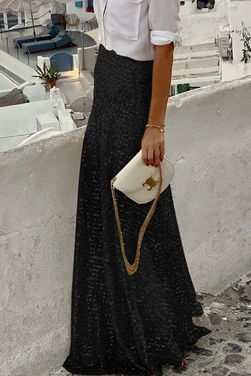 Vacation Party Sequin Long Skirt