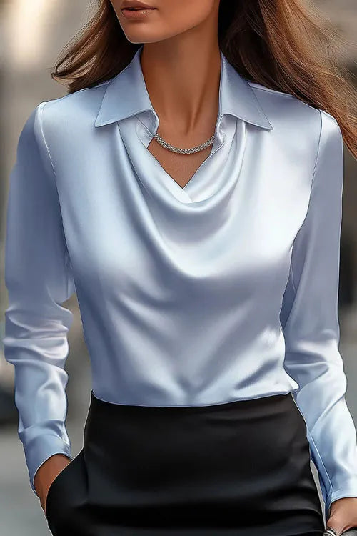 Simple collared shirt top