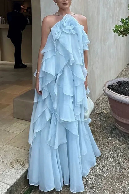 Halter Neck Cake Sling Dress