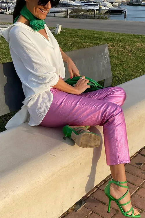 Multicolor Casual Manhattan Pocket Trousers