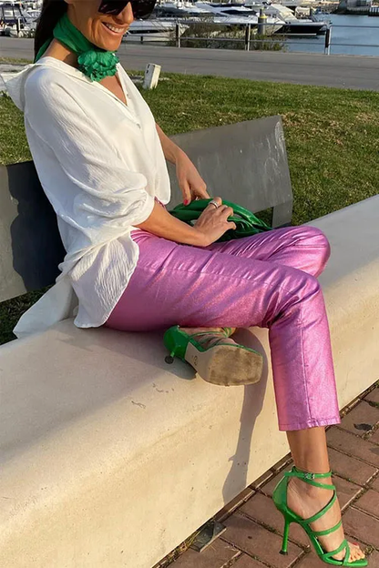 Multicolor Casual Manhattan Pocket Trousers
